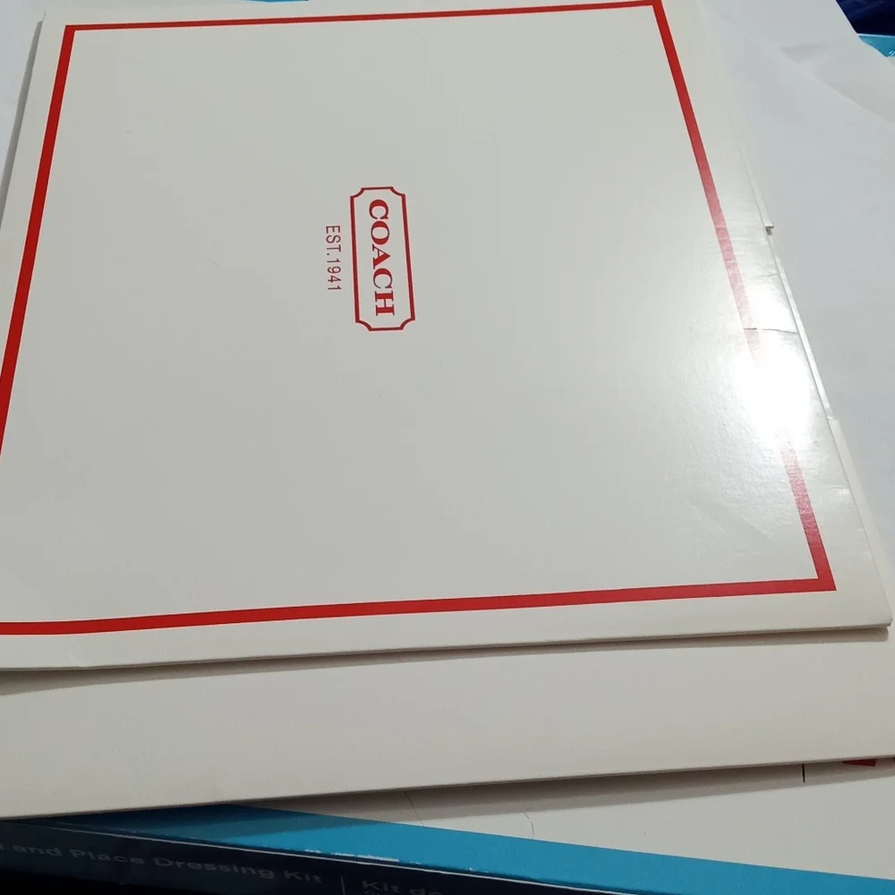 Coach White and Red Vintage Storage -Gift Box